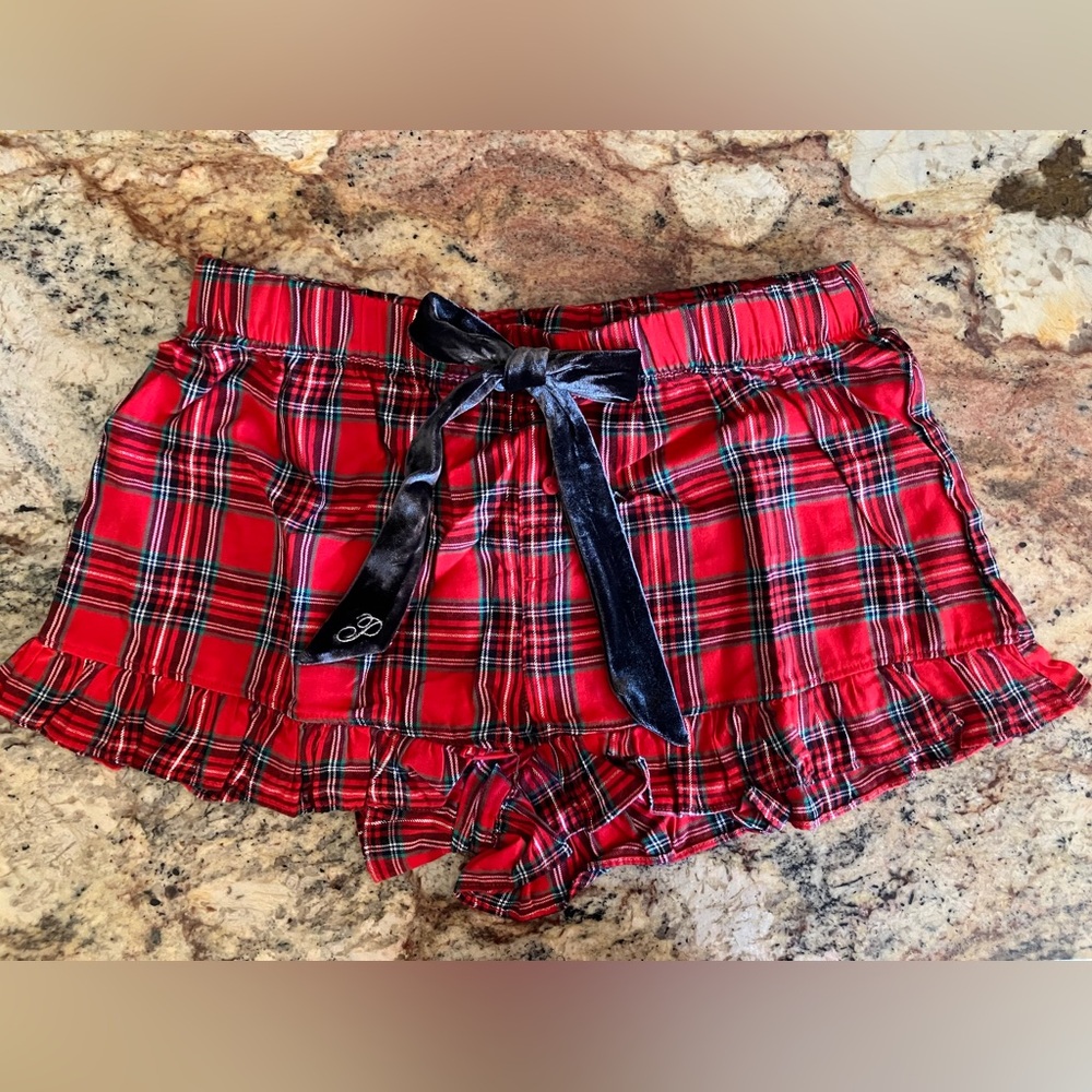 PINK Victoria's Secret Red Plaid Shorts